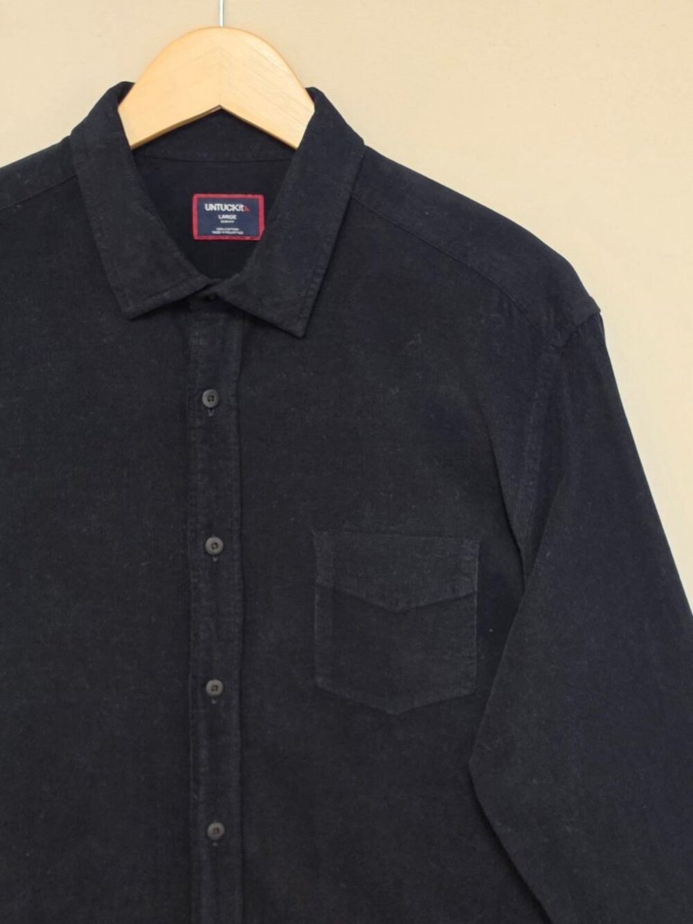 UNTUCKit Slim Fit Corduroy Button Down L